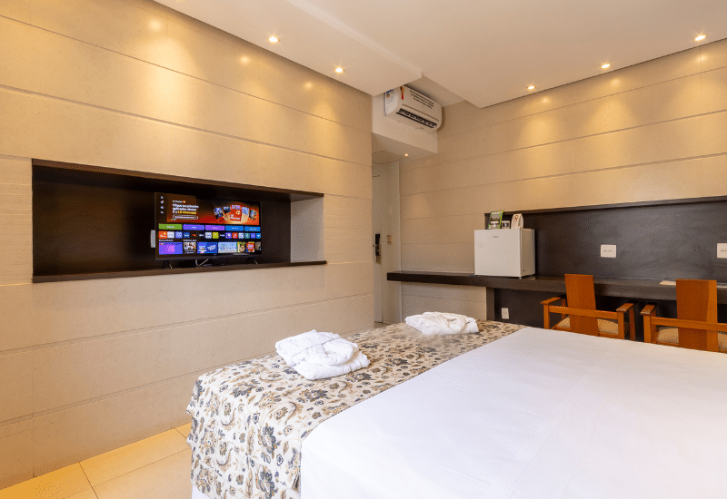 Suíte Executiva do hotel Stream Hotéis no centro de Ribeirão Preto